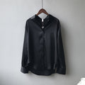 WOMEN'S SILK VINTAGE COLLAR BUTTON - DOWN BLOUSE - Zarino Newstyle