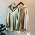 WOMEN'S SILK VINTAGE COLLAR BUTTON - DOWN BLOUSE - Zarino Newstyle
