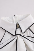 WOMEN'S SLEEVELESS HALTER NECK BLOUSE WITH CONTRAST TRIM - Zarino Newstyle