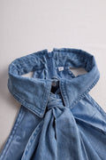 WOMEN'S SLEEVELESS HALTER NECK TIE BLOUSE - Zarino Newstyle