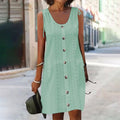 WOMEN'S SLEEVELESS SUMMER MIDI DRESS - Zarino Newstyle