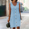 WOMEN'S SLEEVELESS SUMMER MIDI DRESS - Zarino Newstyle