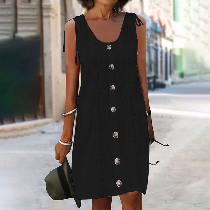 WOMEN'S SLEEVELESS SUMMER MIDI DRESS - Zarino Newstyle