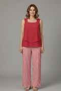 WOMEN'S SLEEVELESS TOP & WIDE LEG PRINTED SUMMER SET - Zarino Newstyle