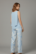 WOMEN'S SLEEVELESS TOP & WIDE LEG PRINTED SUMMER SET - Zarino Newstyle