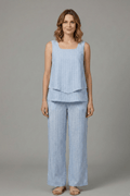 WOMEN'S SLEEVELESS TOP & WIDE LEG PRINTED SUMMER SET - Zarino Newstyle