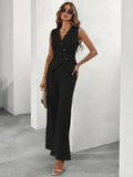 WOMEN'S SLEEVELESS VEST & WIDE LEG TROUSER SET - Zarino Newstyle