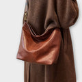 WOMEN'S SLOUCHY HOBO SHOULDER BAG WITH STATEMENT STRAP - Zarino Newstyle