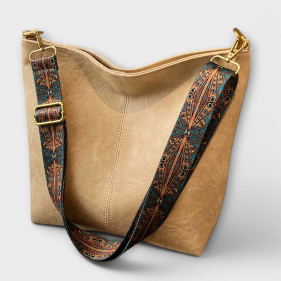 WOMEN'S SLOUCHY HOBO SHOULDER BAG WITH STATEMENT STRAP - Zarino Newstyle