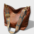 WOMEN'S SLOUCHY HOBO SHOULDER BAG WITH STATEMENT STRAP - Zarino Newstyle