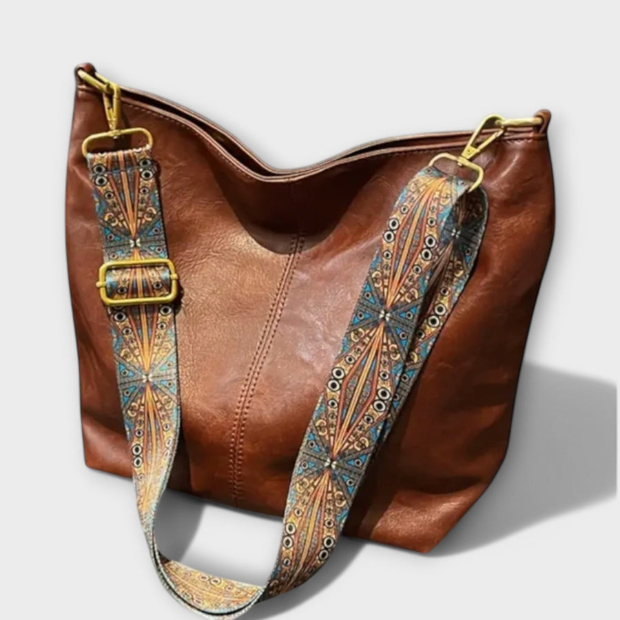 WOMEN'S SLOUCHY HOBO SHOULDER BAG WITH STATEMENT STRAP - Zarino Newstyle