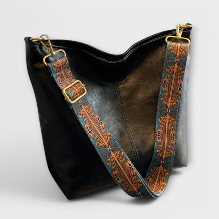 WOMEN'S SLOUCHY HOBO SHOULDER BAG WITH STATEMENT STRAP - Zarino Newstyle
