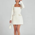 WOMEN'S SQUARE NECK MINI DRESS - Zarino Newstyle