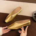 WOMEN'S SQUARE TOE SLIP - ON FLAT LOAFERS - Zarino Newstyle