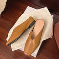 WOMEN'S SQUARE TOE SLIP - ON FLAT LOAFERS - Zarino Newstyle