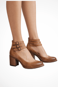 WOMEN'S STRAPPY BLOCK HEEL ANKLE BOOTS - Zarino Newstyle