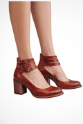 WOMEN'S STRAPPY BLOCK HEEL ANKLE BOOTS - Zarino Newstyle