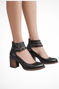 WOMEN'S STRAPPY BLOCK HEEL ANKLE BOOTS - Zarino Newstyle
