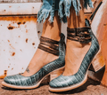 WOMEN'S STRAPPY BLOCK HEEL ANKLE BOOTS - Zarino Newstyle