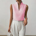 WOMEN'S STRIPED SLEEVELESS SUMMER TOP - Zarino Newstyle