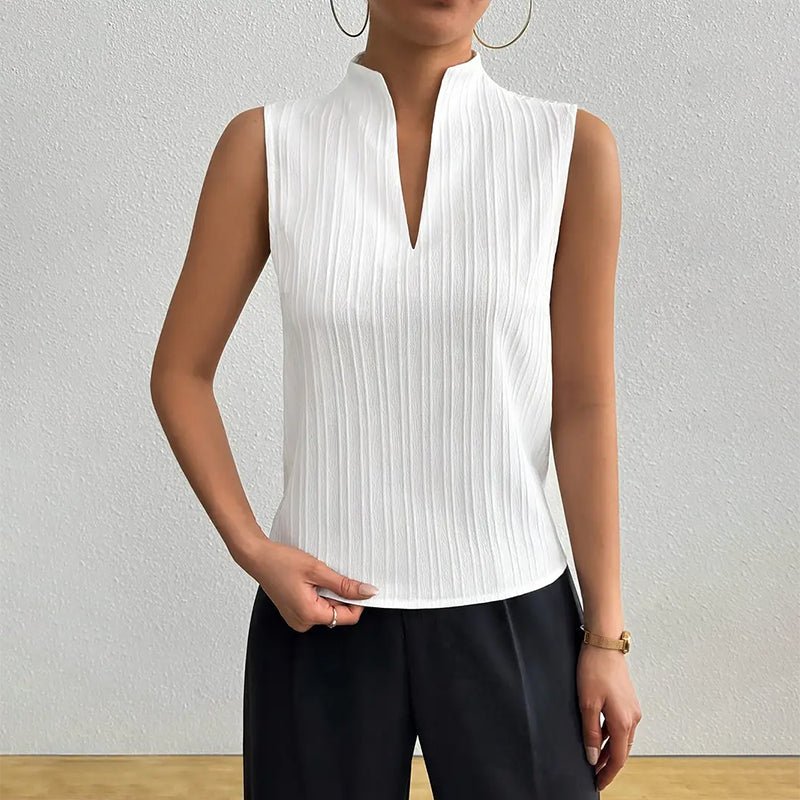 WOMEN'S STRIPED SLEEVELESS SUMMER TOP - Zarino Newstyle