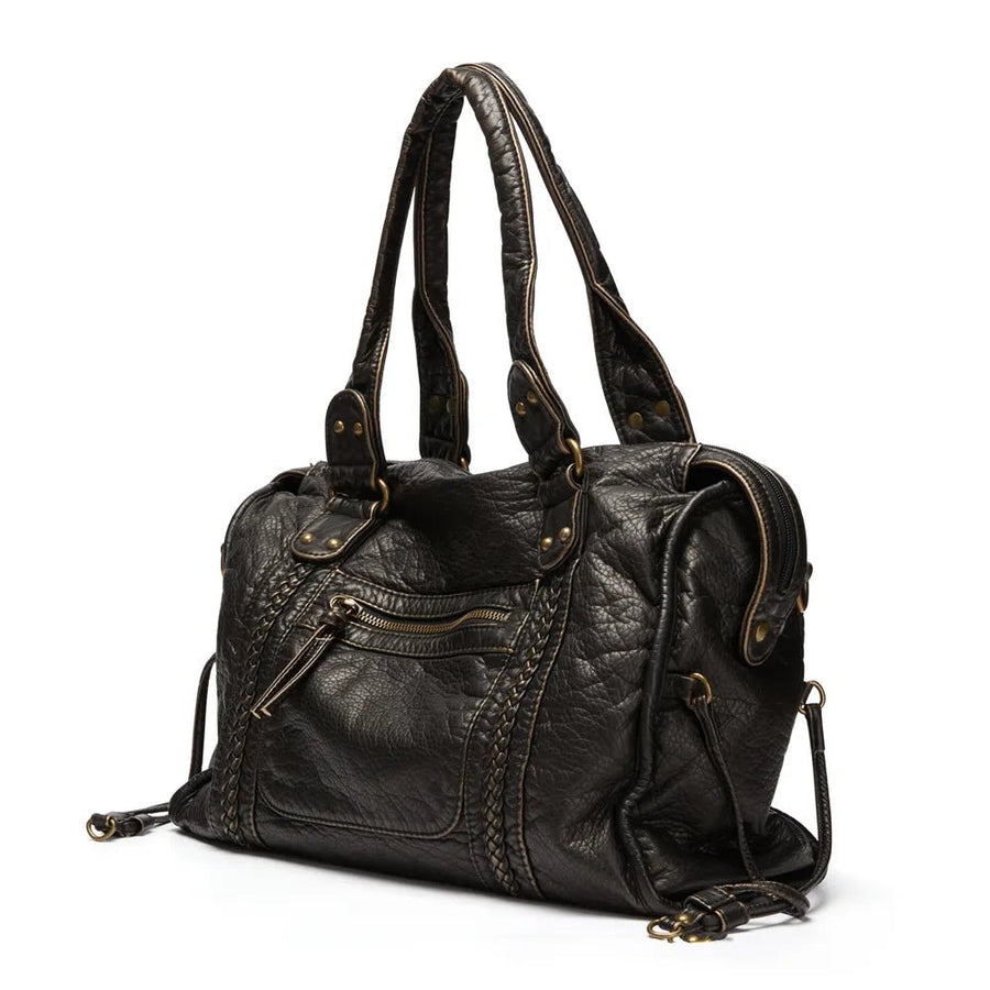 WOMEN'S STRUCTURED LEATHER CROSSBODY MESSENGER BAG - Zarino Newstyle