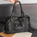 WOMEN'S STRUCTURED LEATHER CROSSBODY MESSENGER BAG - Zarino Newstyle