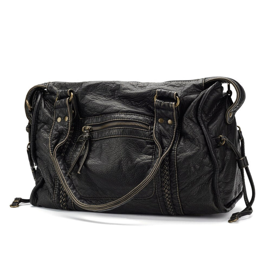 WOMEN'S STRUCTURED LEATHER CROSSBODY MESSENGER BAG - Zarino Newstyle