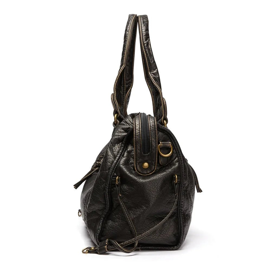 WOMEN'S STRUCTURED LEATHER CROSSBODY MESSENGER BAG - Zarino Newstyle