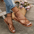 WOMEN'S SUMMER ANKLE STRAP FLAT SANDALS - Zarino Newstyle