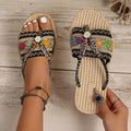 WOMEN'S SUMMER BOHO SLIP - ON FLAT SANDALS - Zarino Newstyle
