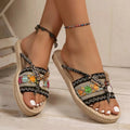 WOMEN'S SUMMER BOHO SLIP - ON FLAT SANDALS - Zarino Newstyle