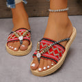 WOMEN'S SUMMER BOHO SLIP - ON FLAT SANDALS - Zarino Newstyle