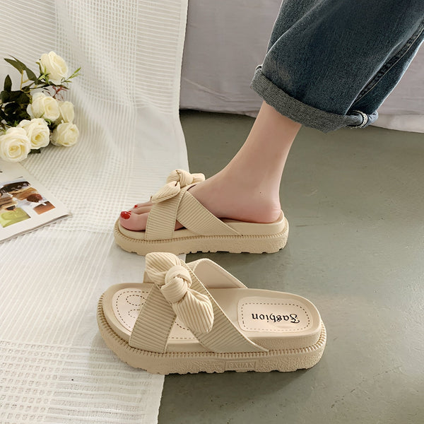 WOMEN'S SUMMER BOW PLATFORM SANDALS - Zarino Newstyle