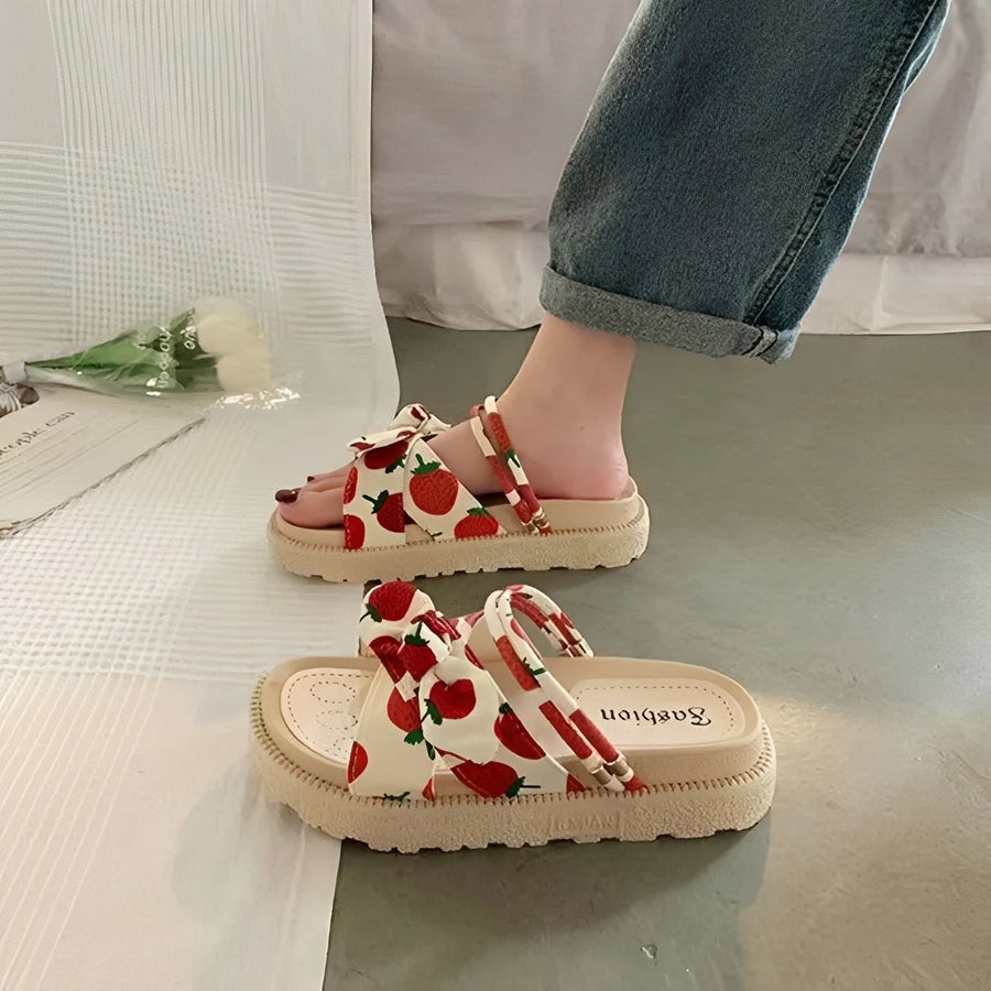 WOMEN'S SUMMER BOW PLATFORM SANDALS - Zarino Newstyle