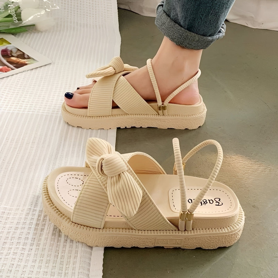 WOMEN'S SUMMER BOW PLATFORM SANDALS - Zarino Newstyle