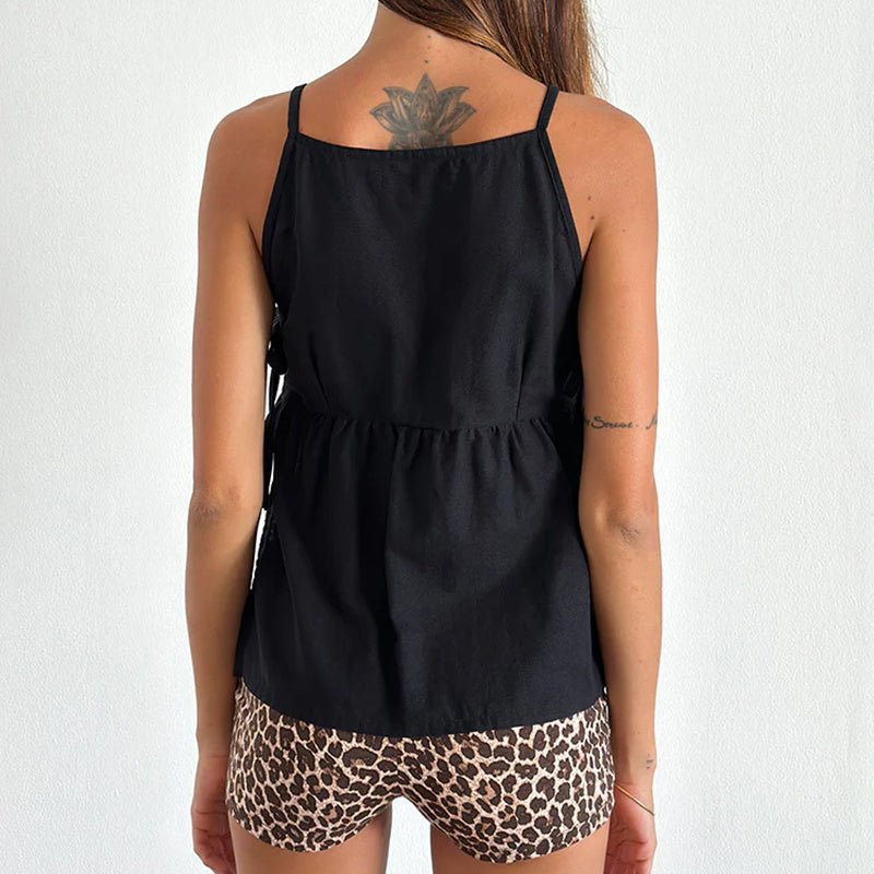 WOMEN'S SUMMER BOW TIE TANK TOP - Zarino Newstyle