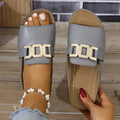 WOMEN'S SUMMER BUCKLE FLAT SANDALS - Zarino Newstyle