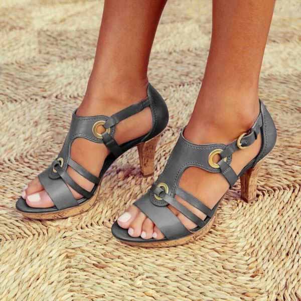 WOMEN'S SUMMER CHUNKY HEEL SANDALS - Zarino Newstyle