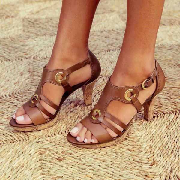 WOMEN'S SUMMER CHUNKY HEEL SANDALS - Zarino Newstyle