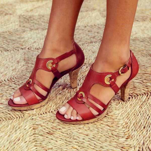 WOMEN'S SUMMER CHUNKY HEEL SANDALS - Zarino Newstyle