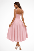 WOMEN'S SUMMER CORSET BODICE A - LINE MIDI DRESS - Zarino Newstyle