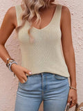 WOMEN'S SUMMER DEEP V - BACK TWIST TANK TOP - Zarino Newstyle
