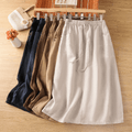 WOMEN'S SUMMER ELASTIC WAIST MIDI SKIRT - Zarino Newstyle
