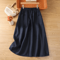 WOMEN'S SUMMER ELASTIC WAIST MIDI SKIRT - Zarino Newstyle
