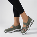 WOMEN'S SUMMER FLORAL EMBROIDERED SLIP - ON SNEAKERS - Zarino Newstyle