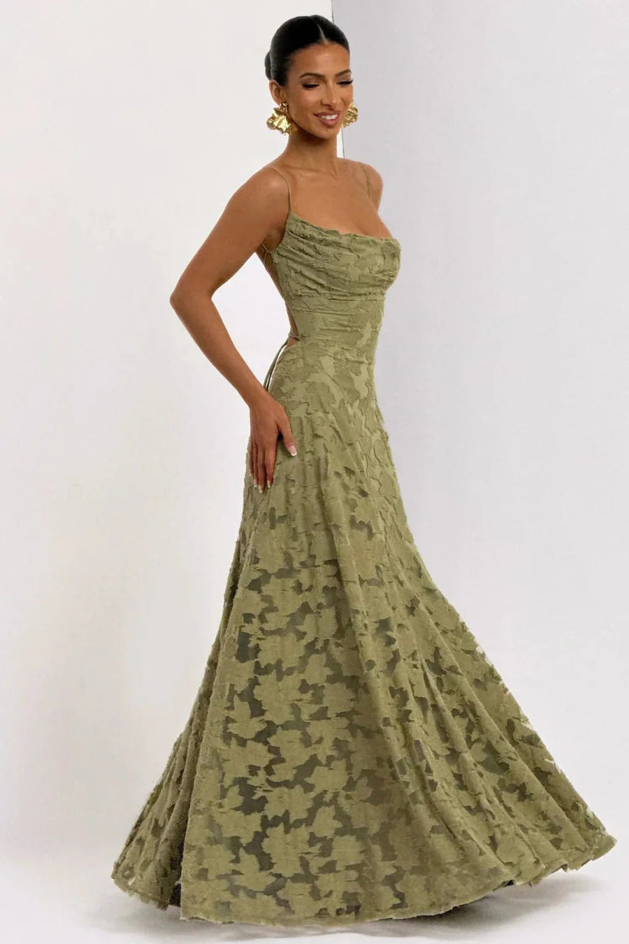 WOMEN'S SUMMER FLORAL LACE MAXI DRESS - Zarino Newstyle