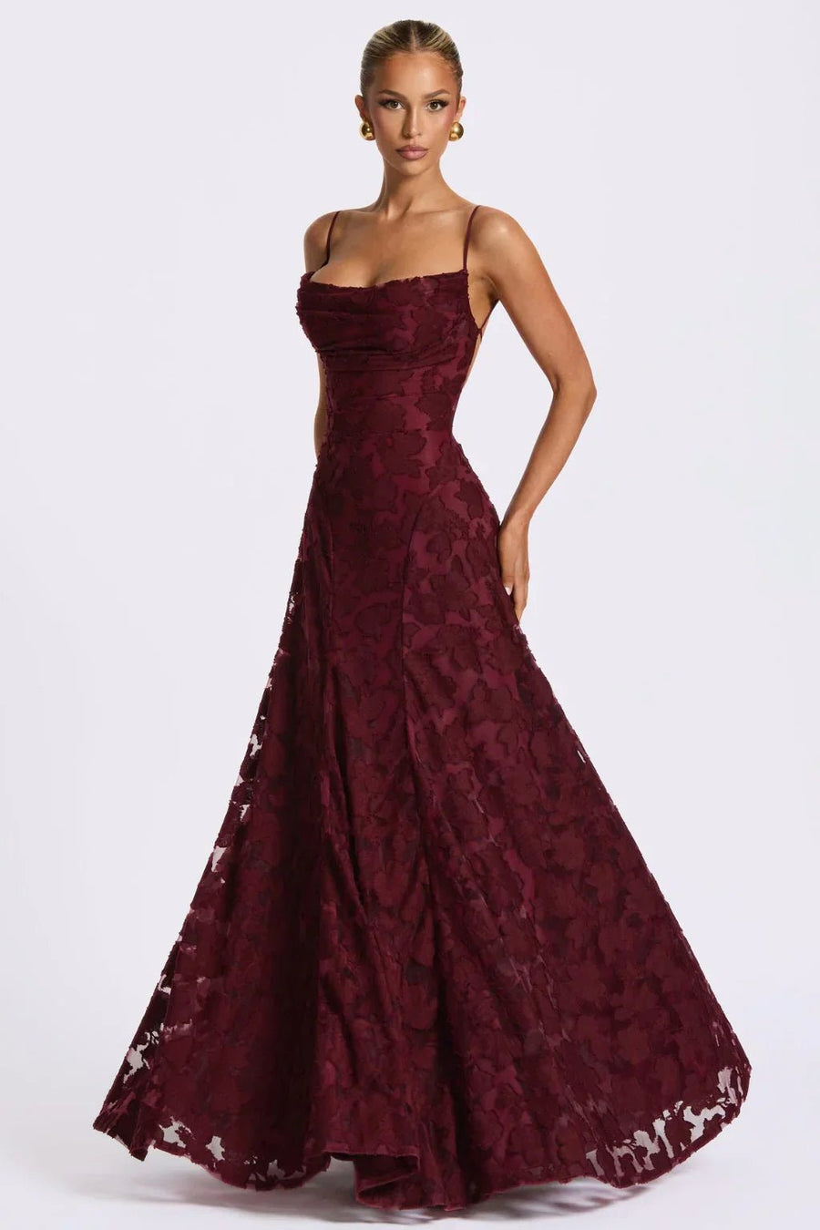 WOMEN'S SUMMER FLORAL LACE MAXI DRESS - Zarino Newstyle