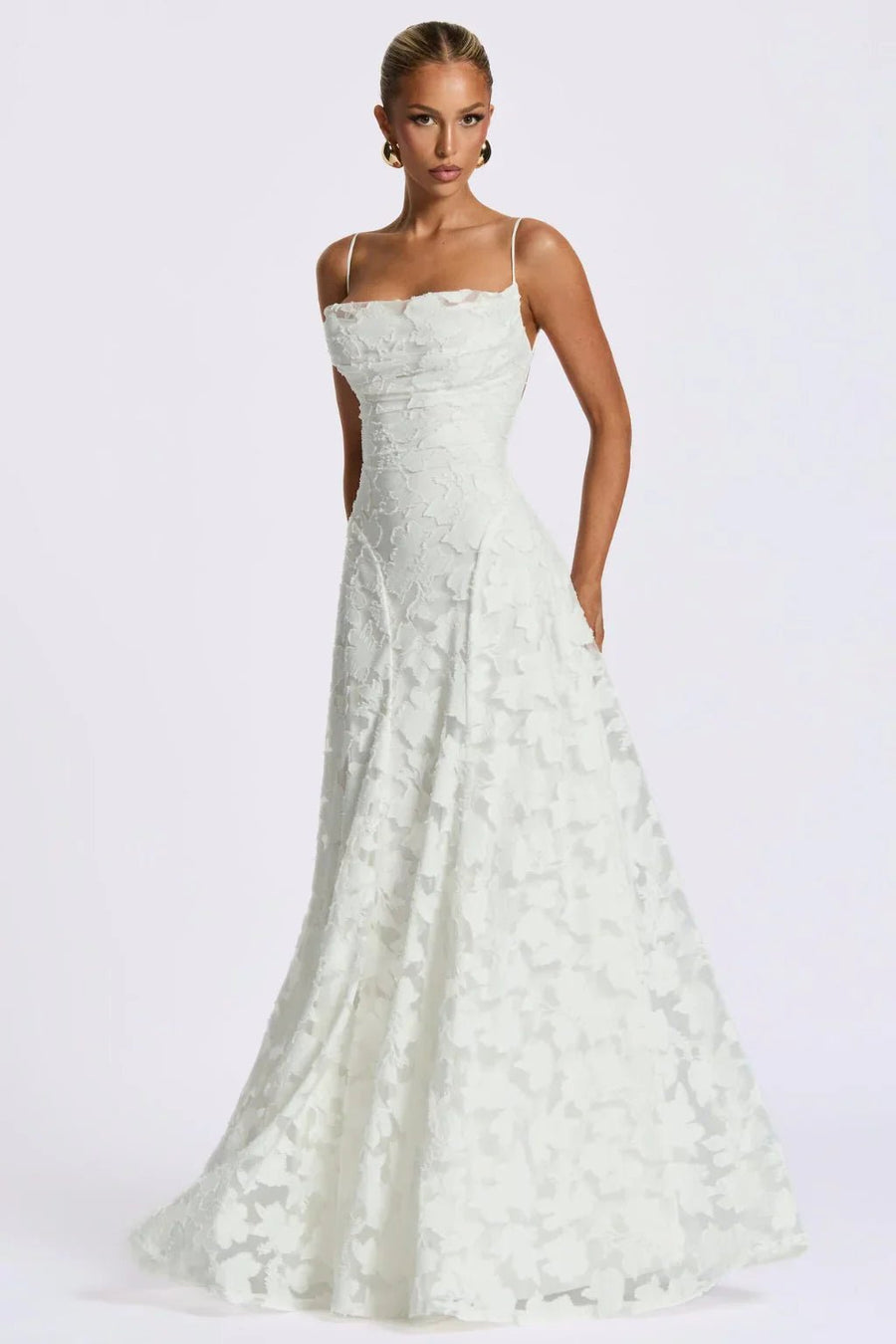 WOMEN'S SUMMER FLORAL LACE MAXI DRESS - Zarino Newstyle