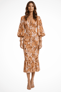WOMEN'S SUMMER FLORAL MIDI DRESS - Zarino Newstyle